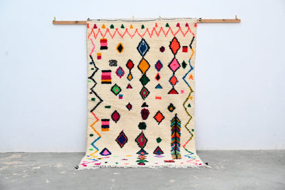 Handmade Moroccan Azilal Rug 240x144cm - Moroccan Rugs