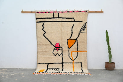 Handmade Moroccan Azilal Rug 240x152 cm - Moroccan Rugs