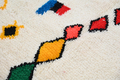 Handmade Moroccan Azilal Rug 242x140cm - Moroccan Rugs