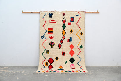 Handmade Moroccan Azilal Rug 242x140cm - Moroccan Rugs