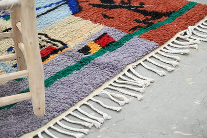 Handmade Moroccan Azilal Rug - 244x147 cm - Moroccan Rugs