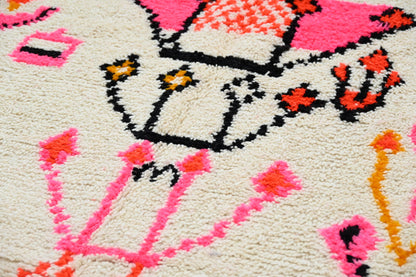 Handmade Moroccan Azilal Rug - 245x141cm - Moroccan Rugs