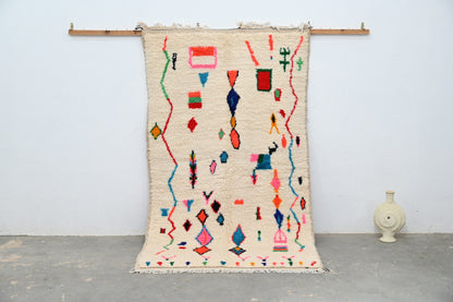 Handmade Moroccan Azilal Rug - 247x141 cm - Moroccan Rugs