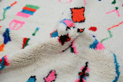 Handmade Moroccan Azilal Rug - 247x141 cm - Moroccan Rugs