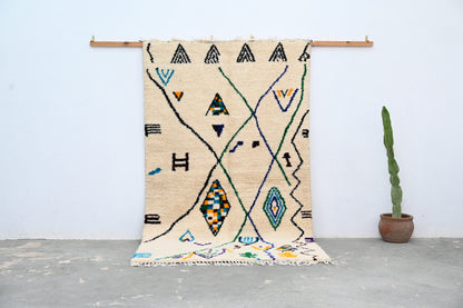 Handmade Moroccan Azilal Rug - 250x141 cm - Moroccan Rugs