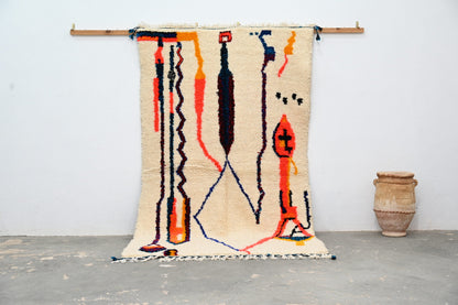 Handmade Moroccan Azilal Rug - 250x145 cm - Moroccan Rugs