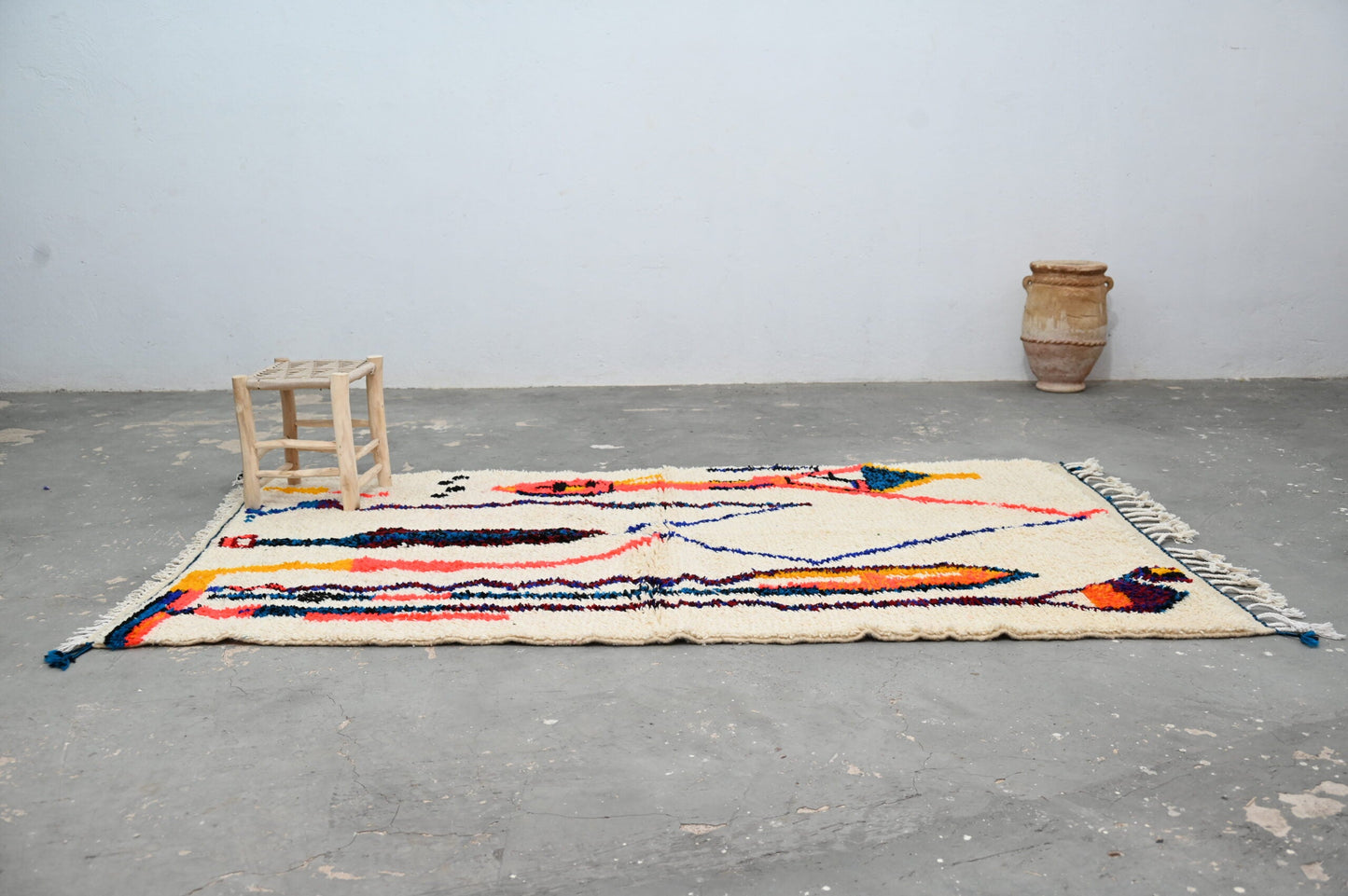 Handmade Moroccan Azilal Rug - 250x145 cm - Moroccan Rugs