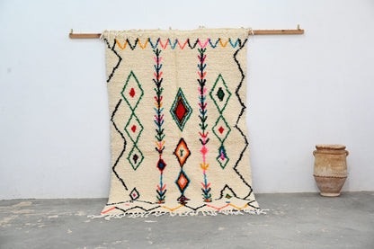 Handmade Moroccan Traditional Azilal Rug 240x150cm - Moroccan Rugs