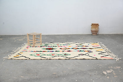 Handmade Moroccan Traditional Azilal Rug 240x150cm - Moroccan Rugs