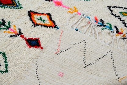 Handmade Moroccan Traditional Azilal Rug 240x150cm - Moroccan Rugs