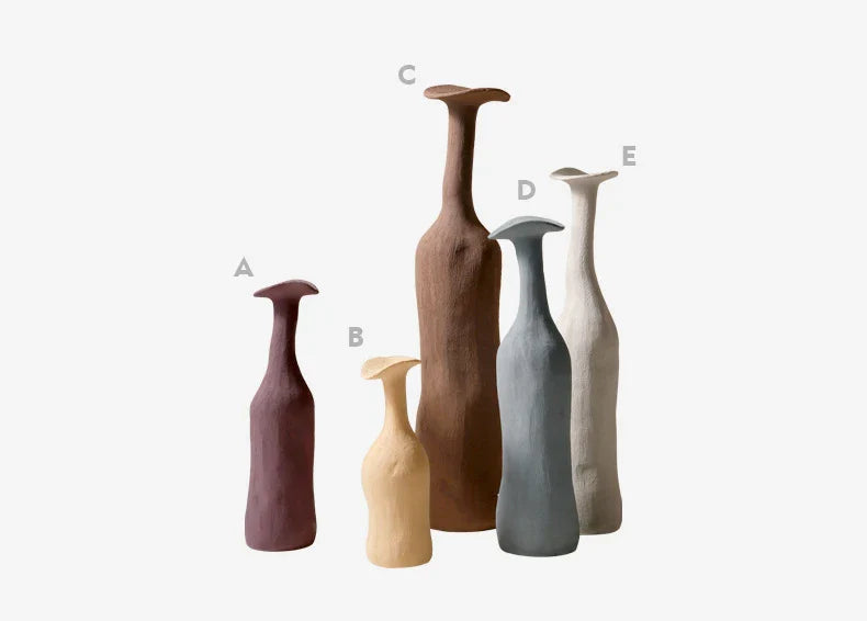 Handmade Nordic Ceramic Flower Vase for Luxury Home