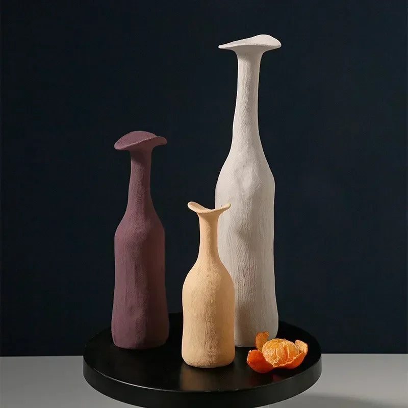 Handmade Nordic Ceramic Flower Vase for Luxury Home - Vase