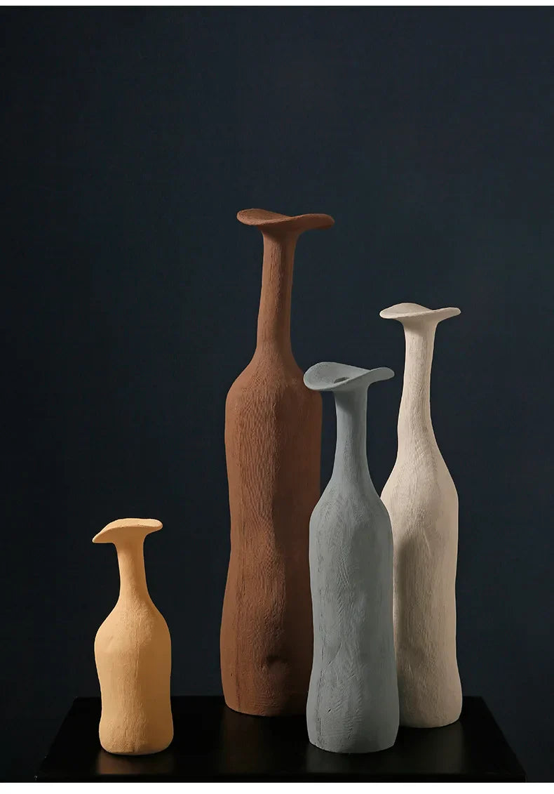 Handmade Nordic Ceramic Flower Vase for Luxury Home - Vase