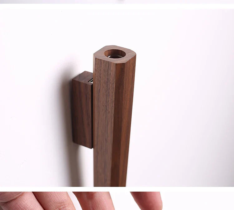 Handmade Nordic Wooden Wall Vase for Plants