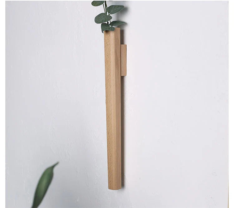 Handmade Nordic Wooden Wall Vase for Plants