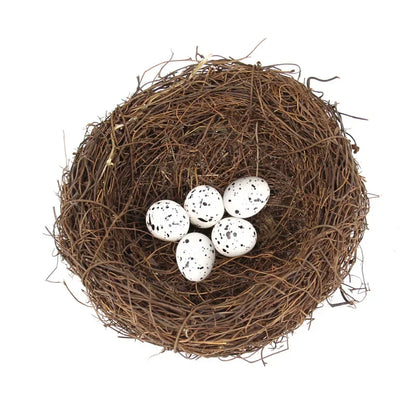 Handmade Round Rattan Bird Nest Decoration