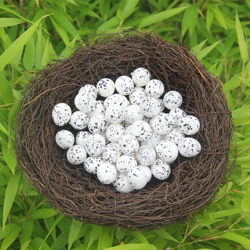 Handmade Round Rattan Bird Nest Decoration