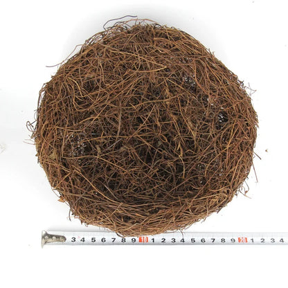 Handmade Round Rattan Bird Nest Decoration