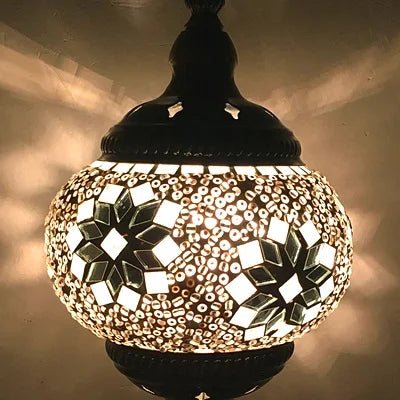 Handmade Turkish Mosaic Glass Pendant Light - Decorbites