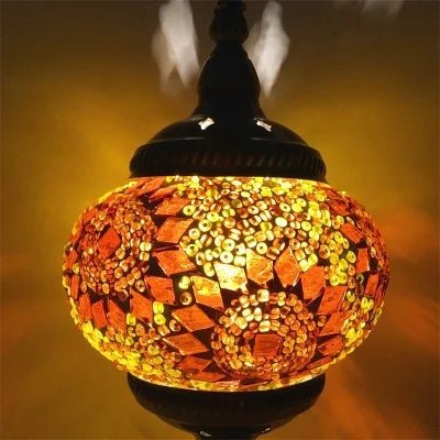 Handmade Turkish Mosaic Glass Pendant Light - Decorbites