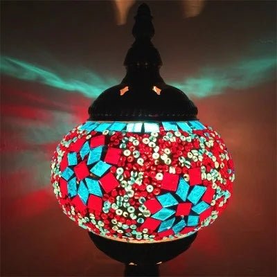 Handmade Turkish Mosaic Glass Pendant Light - Decorbites
