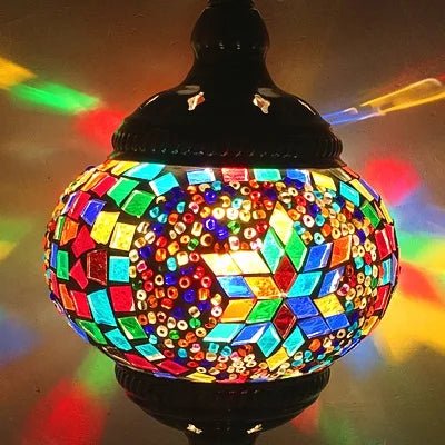 Handmade Turkish Mosaic Glass Pendant Light - Decorbites