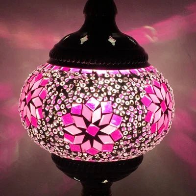 Handmade Turkish Mosaic Glass Pendant Light - Decorbites