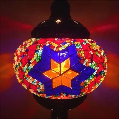 Handmade Turkish Mosaic Glass Pendant Light - Decorbites