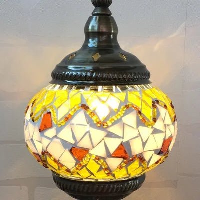 Handmade Turkish Mosaic Glass Pendant Light - Decorbites