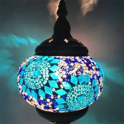 Handmade Turkish Mosaic Glass Pendant Light - Decorbites