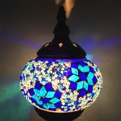 Handmade Turkish Mosaic Glass Pendant Light - Decorbites