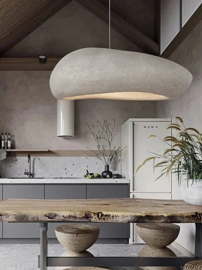 Handmade Wabi Sabi Resin Pendant Light - Decorbites