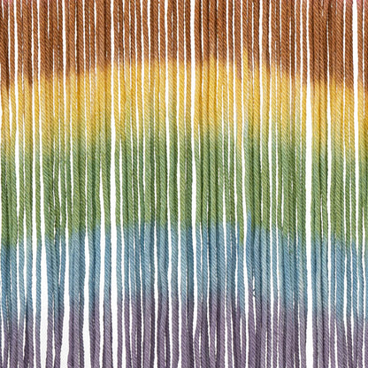 Handmade Weaving Wall-mount Rainbow Macrame Decor Wall Hanging Colorful Tie-dyeing Tapestries w/Wood Stick 109*70cm