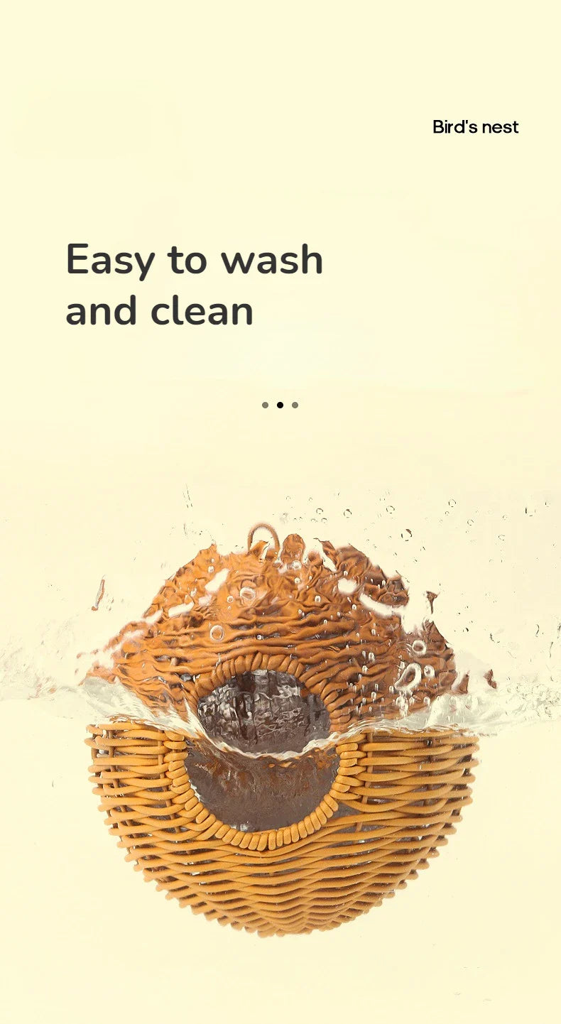 Handwoven Grass Bird Cage Hut for Small Birds