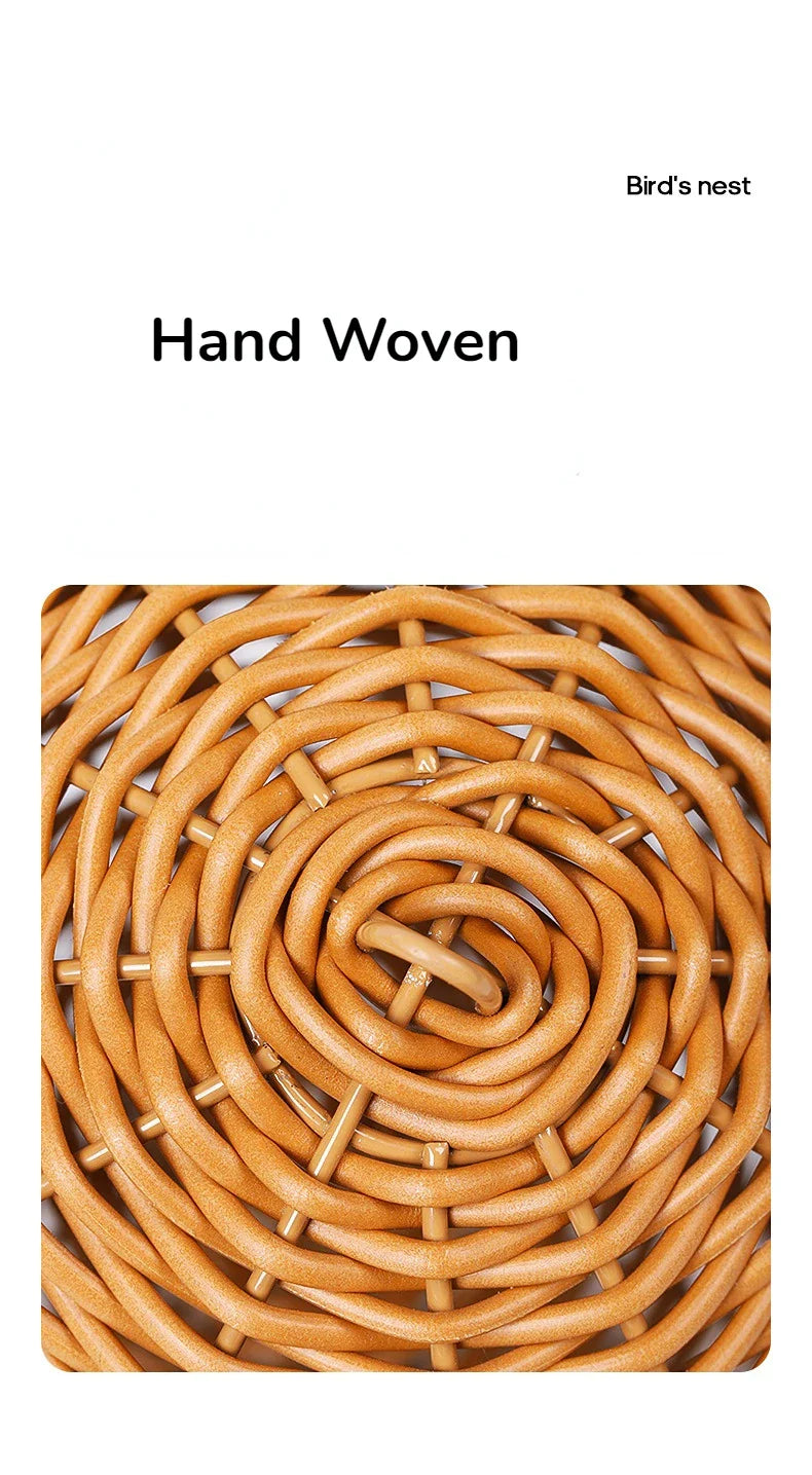 Handwoven Grass Bird Cage Hut for Small Birds