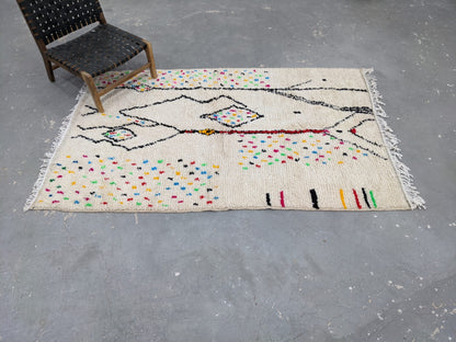 Handwoven Moroccan Azilal Rug 234x147 cm - Moroccan Rugs