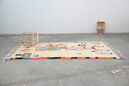 Handwoven Moroccan Azilal Rug - 245x146 cm - Moroccan Rugs