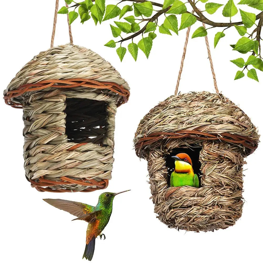 Handwoven Parrot Bird Nest for Outdoor Gardens