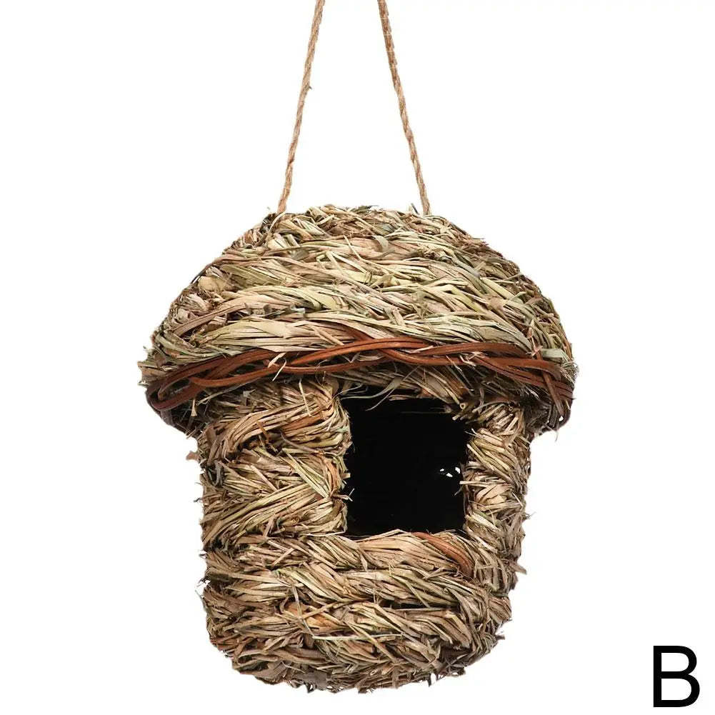 Handwoven Parrot Bird Nest for Outdoor Gardens - B / China