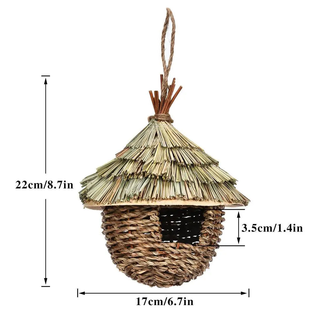 Handwoven Parrot Bird Nest for Outdoor Gardens - C / China