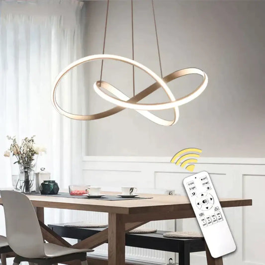 DecorBites™ Hanging Lamp Moedern Led Pendant Light For Living Room Bedroom Dining Room Kitchen Lustres White&Black&Gold Pendant Lamp Fixture