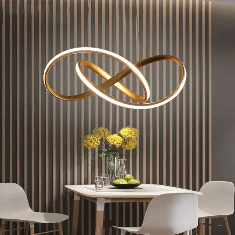 DecorBites™ Hanging Lamp Moedern Led Pendant Light For Living Room Bedroom Dining Room Kitchen Lustres White&Black&Gold Pendant Lamp Fixture