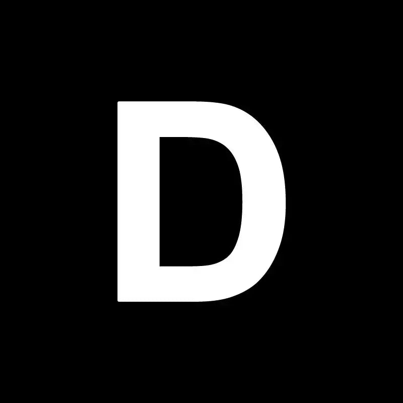 White capital letter d on black background for decorbites heart cake mold used in kitchen baking and decorating