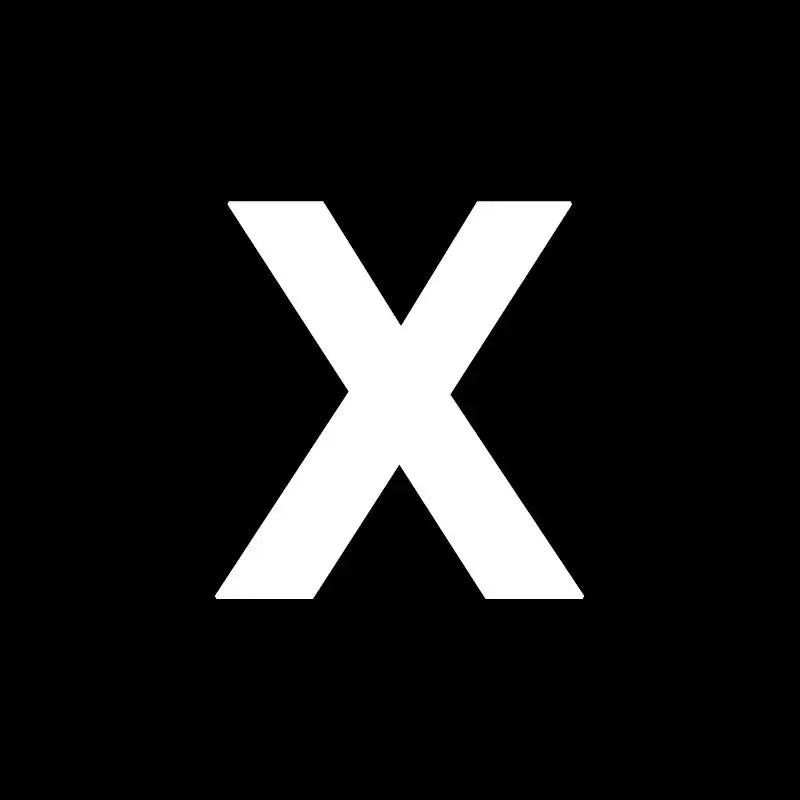 White stylized x logo on black background for decorbites heart cake mold used in kitchen baking and decorating