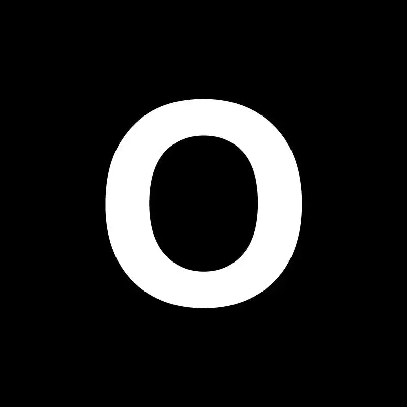 White uppercase letter o on black background illustrating decorbites heart cake mold for kitchen baking use