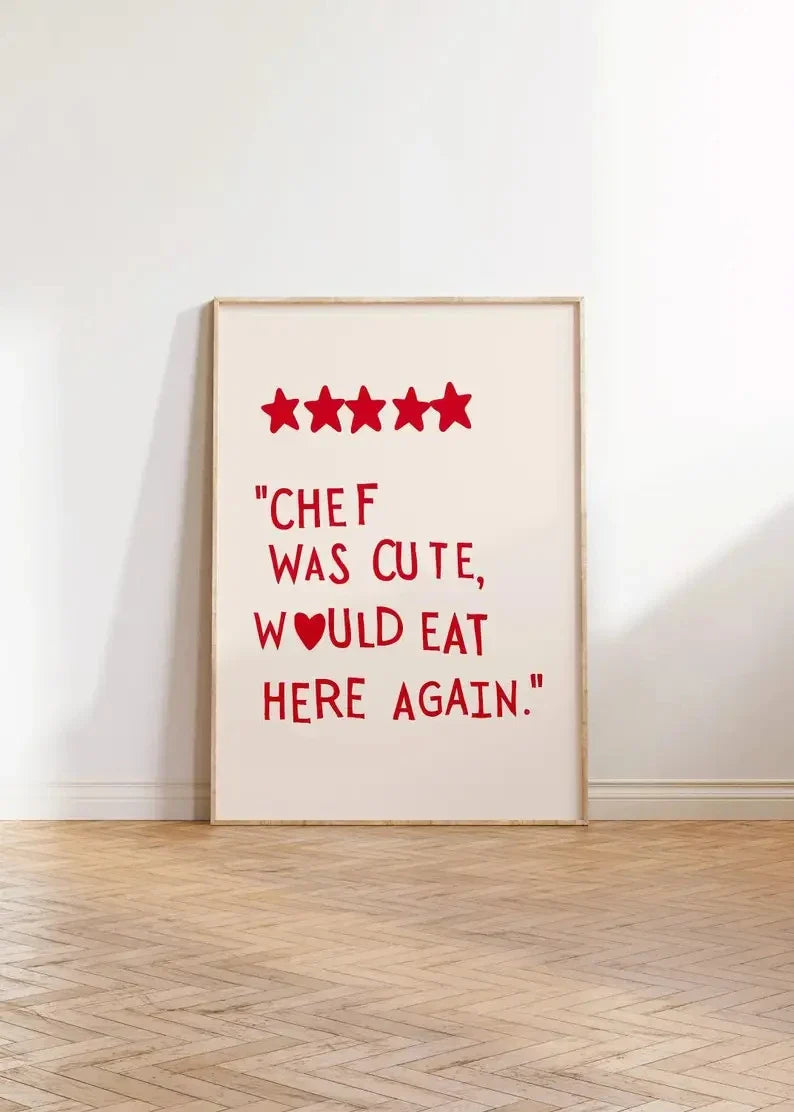 Heart Quote Kitchen Wall Art Painting - 01 / 30x40cm No Frame - Posters