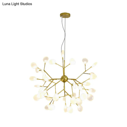 Lámpara de techo colgante de cristal opalino de Heracleum Design para la vida moderna