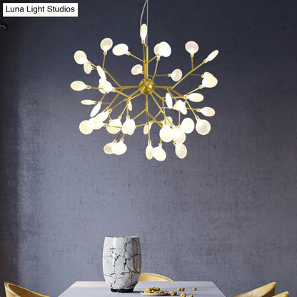 Lámpara de techo colgante de cristal opalino de Heracleum Design para la vida moderna