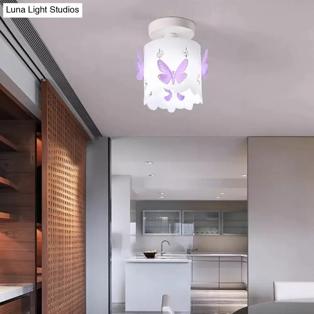 Lámpara de techo acrílica DecorBites™ con forma de mariposa hueca para cocina moderna