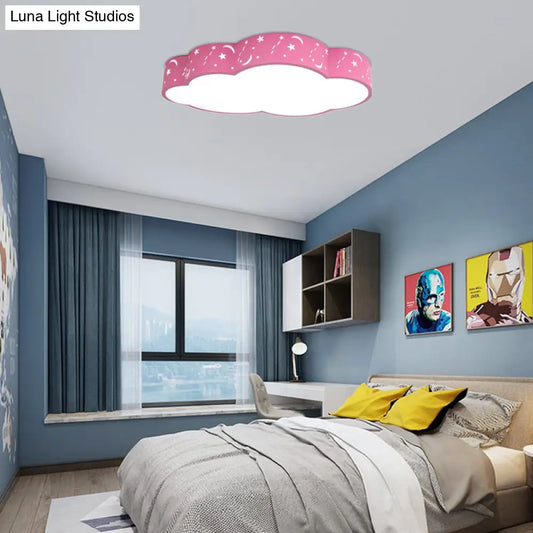 DecorBites™ DecorBites™ Hollow Cloud Cartoon LED Ceiling Lamp for Kids Bedroom with Metal Acrylic Ceiling Mount Light